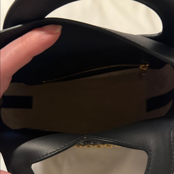 Tiffany & Co. Black Mini Leather Bag with Gold Chain - Picture 3 of 5